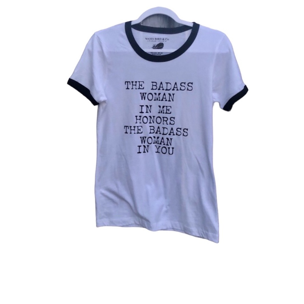 Mama Bird & Co. Badass Tee Shirt Sz. M